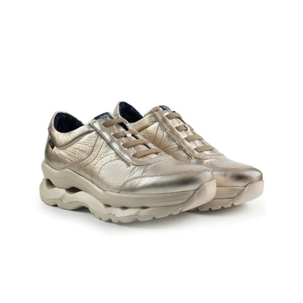Callaghan Sneakers Donna Ammortizzata in Pelle Platino 18822 SOLE ORO Callaghan 