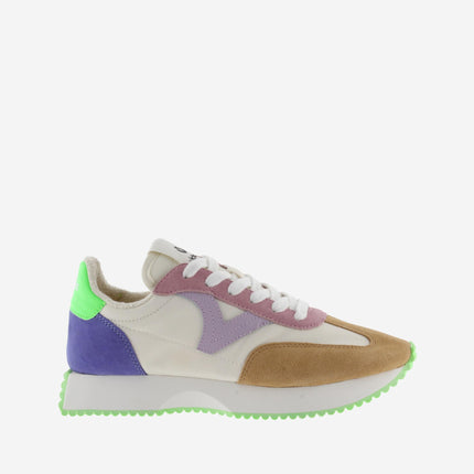 Victoria Sneakers Donna Bassa Pelle Multicolor Verde 1134113 COSMOS VERDE Victoria 