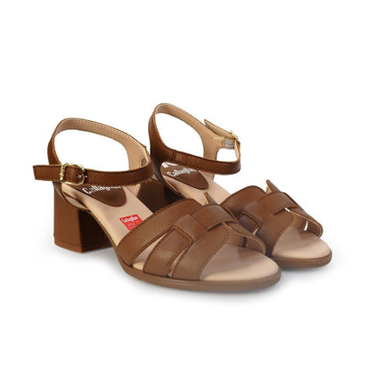Callaghan Sandali Donna con Tacco in Pelle Camel Cuoio - MARIO SPATARELLA