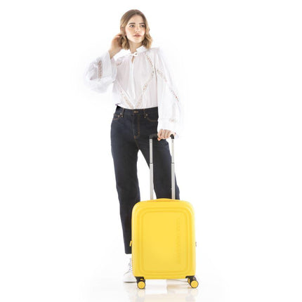 Trolley Bagaglio a Mano Espandibile  4 Ruote Giallo SZV24 LOGODUCK YELLOW Mandarina Duck 