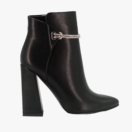 Stivaletti Donna a Punta Nero M4052 BLACK PELLE Exe 