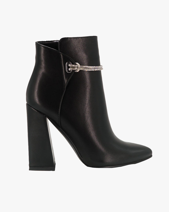 Stivaletti Donna a Punta Nero M4052 BLACK PELLE Exe 