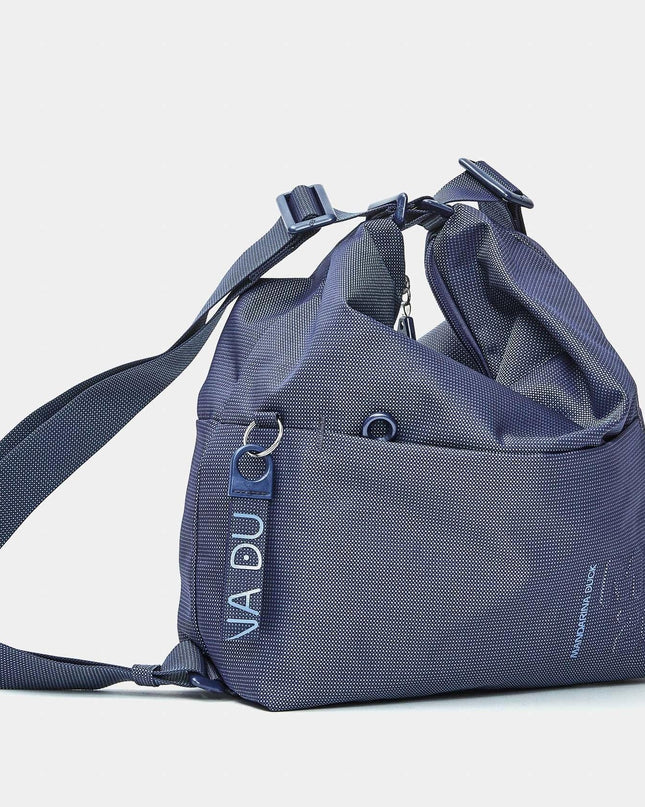 Mandarina Duck Borsa Convertibile Zaino in Tessuto Deep Blu - MARIO SPATARELLA