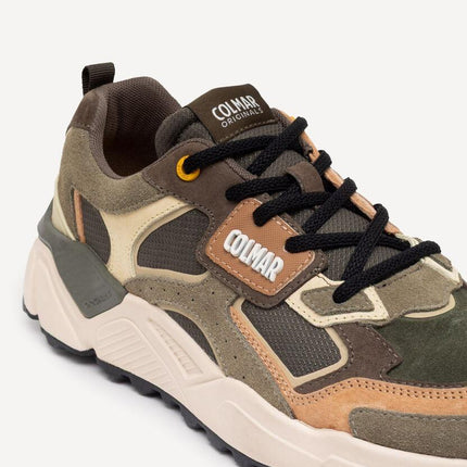Sneakers Colmar Uomo in Pelle Military Multicolor GARNER GROUNDS 067 MILITARY Colmar 