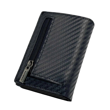 Moero Pro Plus Carbon Black Zip Portafoglio Slim - MARIO SPATARELLA