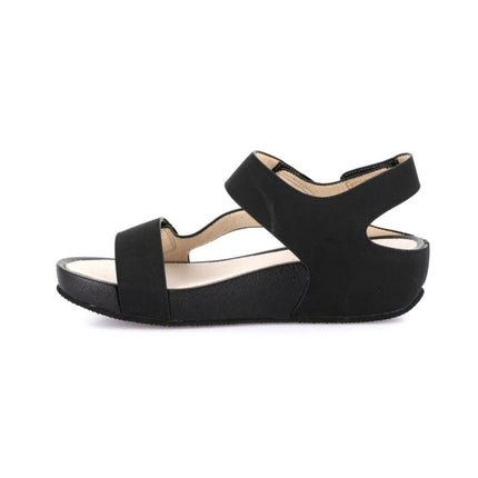 Grunland Sandalo Donna Confort con Velcro in Tessuto Nero SA1996 DIRA BLACK Grunland 