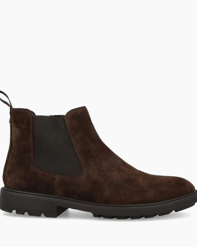 Impronte Stivaletti Chelsea Zip Uomo in Camoscio Marrone CIPRIANI CHELSEA SUEDE DARK BROWN Impronte 