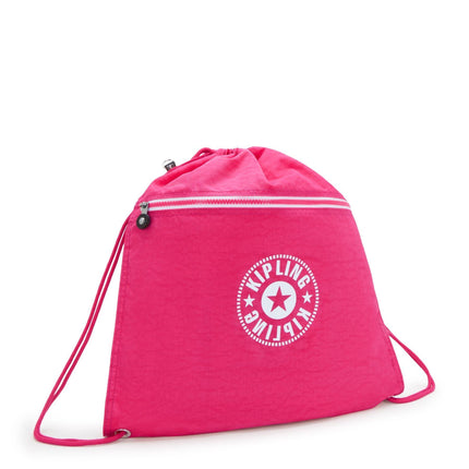 Kipling Sacca in Tessuto Fantasia Fucsia SUPERTABOO CENTER RESORT PINK COMBO Kipling 