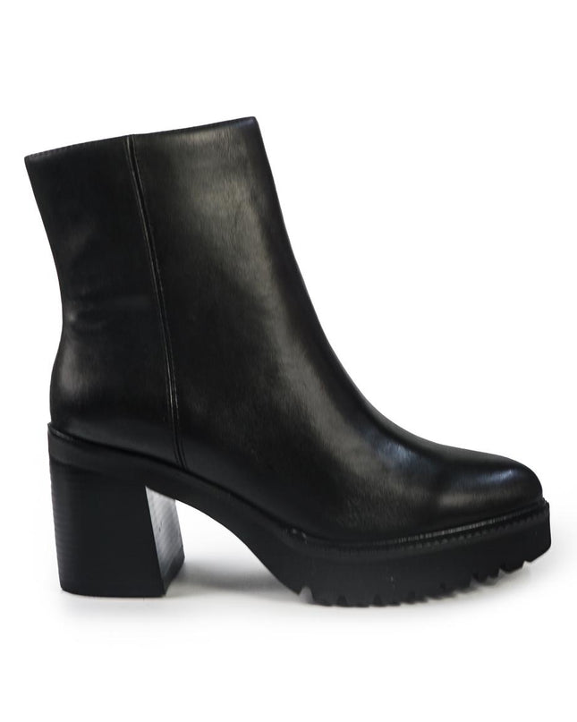 Callaghan Stivaletti Donna con Tacco e Plateau in Pelle Nero - MARIO SPATARELLA