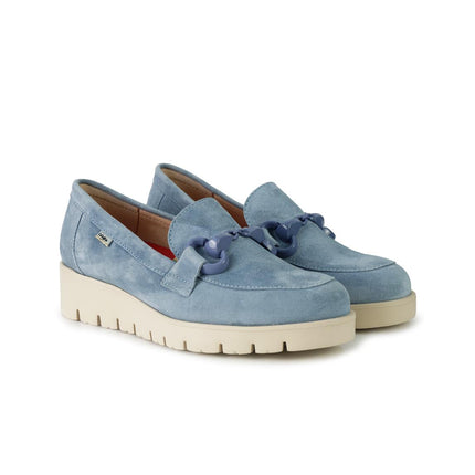 Callaghan Mocassini Donna con Zeppa in Camoscio Azzurro 58512 BARI CIELO Callaghan 