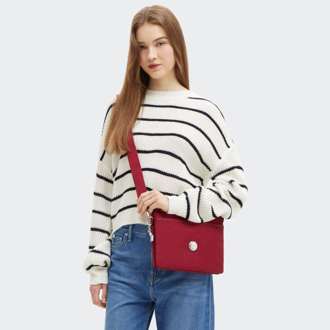 Borsa Pochette Rosso Tracolla RIRI L RED RED WINE Kipling 