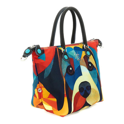 Gabs Borsa Convertibile e Trasformabile con Tracolla in Tessuto Fantasia Bracco Rosso G3 PLUS TG M BRACCO ROSSO Gabs 