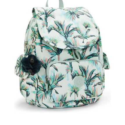 Kipling Zaino Multitasche in Tessuto Fantasia More Palm Trees CITY PACK ZIP S MORE PALM TREES Kipling 