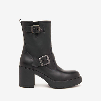 Stivaletti Donna Tacco Pelle Nero I411994D NERO 100 Nero Giardini 
