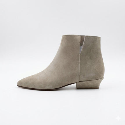 Spatarella Stivaletto Donna Tubolare Basso in Camoscio Sabbia<BR/> CV216 SABBIA Spatarella 