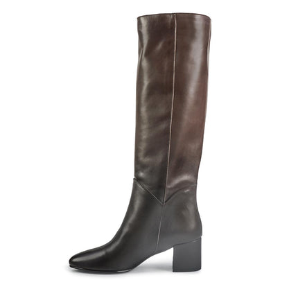 Stivali Spatarella Donna Tubolare in Pelle Marronr 0301 BROWN Spatarella 