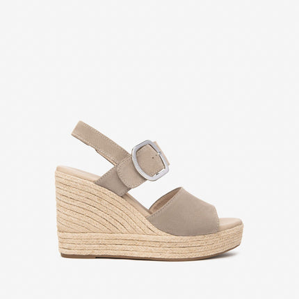 Nero Giardini Sandali Donna con Zeppa Corda in Camoscio Creta E513590D CRETA 451 Nero Giardini 