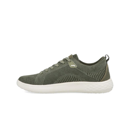 Jeep Sneakers Uomo Bassa in Tessuto Verde KOBI DERBY MILITARY Jeep Footwear 