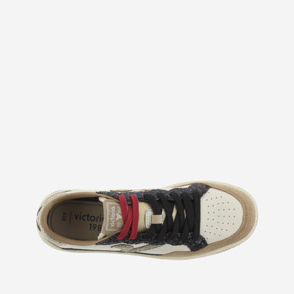 Sneakers Victoria Donna Bassa in Pelle Taupe Glitter Multi 8806113 SMASH GLITTER Victoria 