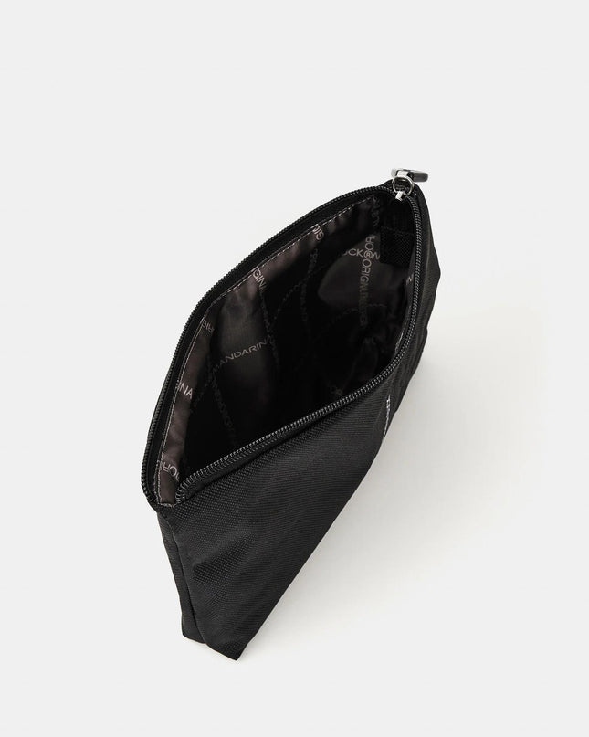 Pochette con Zip in Tessuno Nero - MARIO SPATARELLA