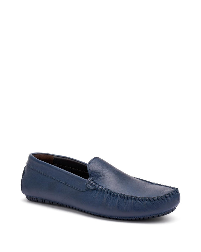 Frau Mocassino Car Shoe Barca Uomo in Pelle Blu - MARIO SPATARELLA