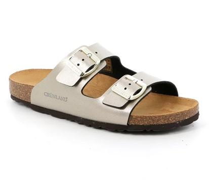 Ciabatta Sughero Doppia Fibbia CB2425 SARA CHAMPAGNE Grunland 