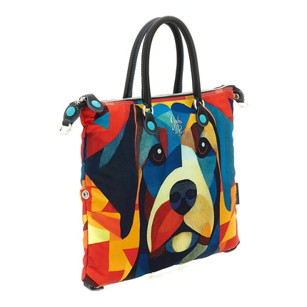 Gabs Borsa Convertibile e Trasformabile con Tracolla in Tessuto Fantasia Bracco Rosso G3 PLUS TG M BRACCO ROSSO Gabs 