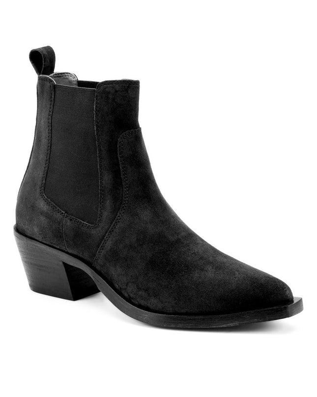 Frau Stivaletti Texani Camperos Chelsea in Camoscio Nero 76A3 ANTE BLACK Frau 