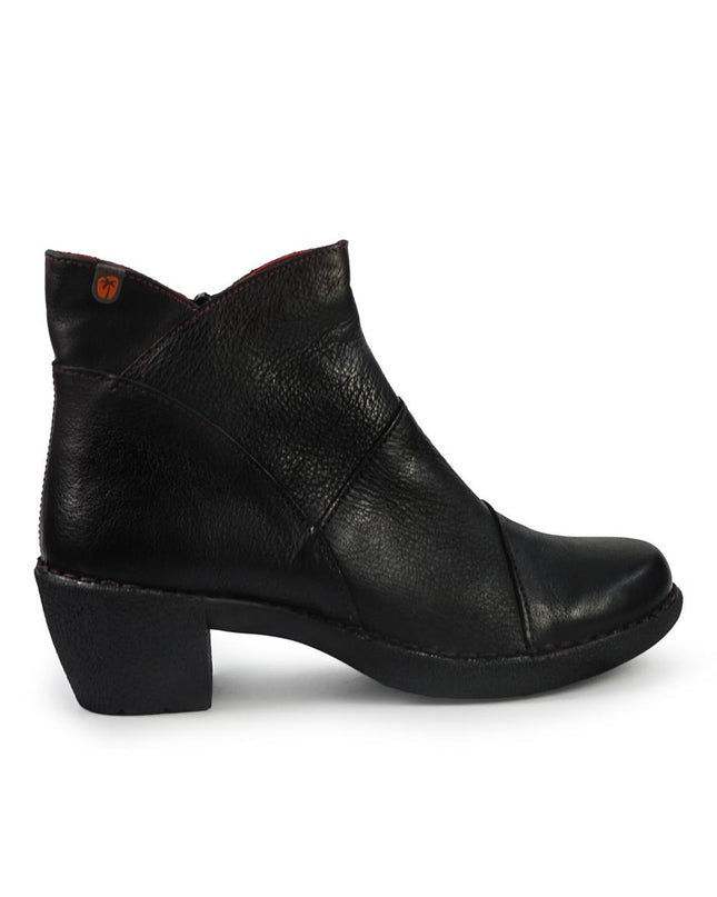 Jungla Stivaletti Donna con Tacco in Pelle Nero 7518 BLACK Jungla 