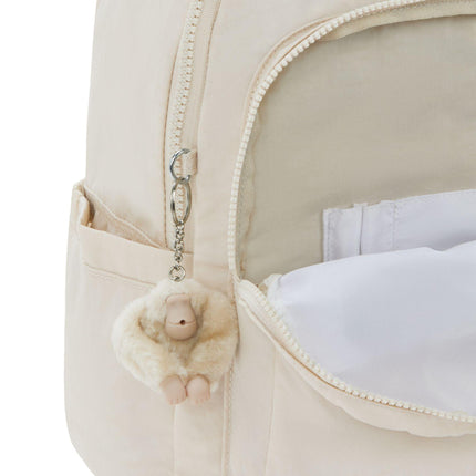 Kipling Zaino Porta Computer 15 Pollici Beige SEOUL HIDEWAY BEIGE Kipling 