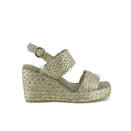 Sandali Donna Zeppa Raffia CHOIMBRA RAFFIA TAUPE Wrangler 
