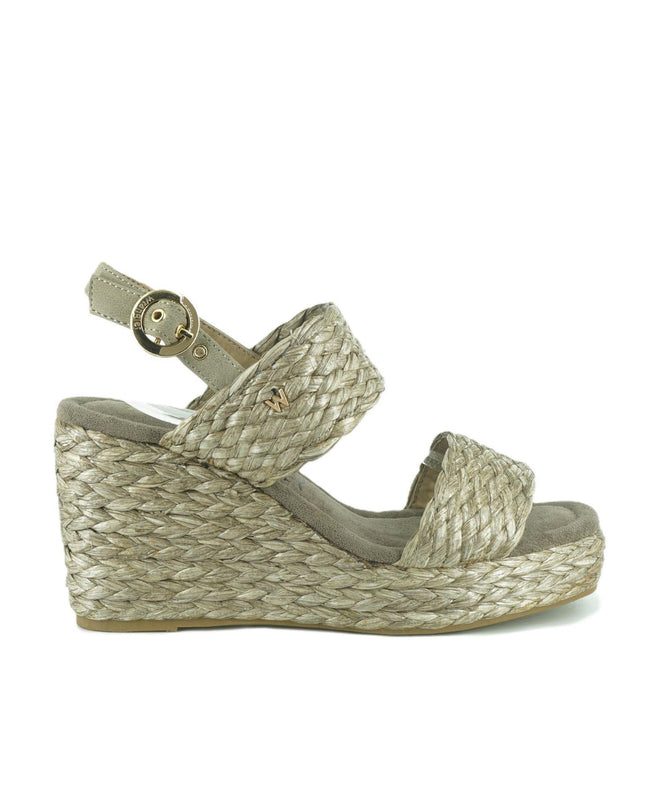 Sandali Donna Zeppa Raffia CHOIMBRA RAFFIA TAUPE Wrangler 