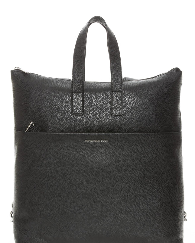 Zaino Hand Bag in Pelle Nera MWT03 MELLOW URBAN BLACK 001 Mandarina Duck 
