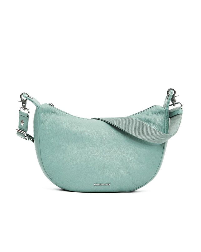 Mandarina Duck Borsa in Pelle Verde Acqua con Tracolla FZT03 MELLOW LEATHER ICEBERG GREEN Mandarina Duck 