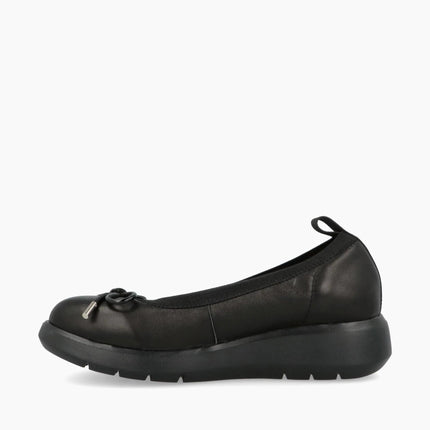 Impronte Ballerine con Zeppa in Pelle Nero MOKA BALLERINA BLACK Impronte 