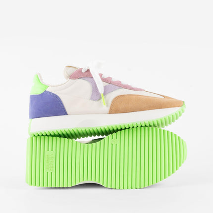 Victoria Sneakers Donna Bassa Pelle Multicolor Verde 1134113 COSMOS VERDE Victoria 