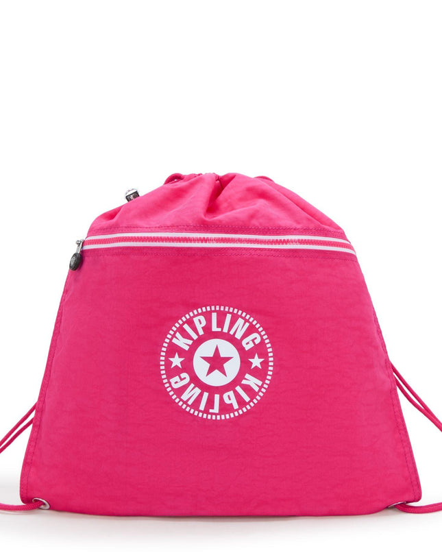 Kipling Sacca in Tessuto Fantasia Fucsia - MARIO SPATARELLA