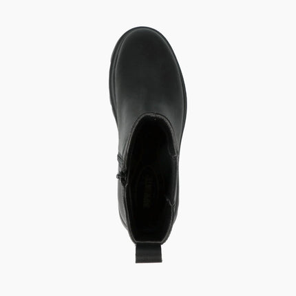 Impronte Stivaletti Donna con Zeppa in Pelle Nero MOKA CHELSEA BLACK Impronte 