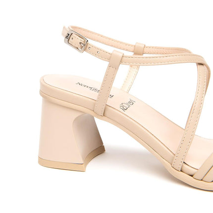 Nero Giardini Sandali Donna con Tacco in Pelle Lino - MARIO SPATARELLA