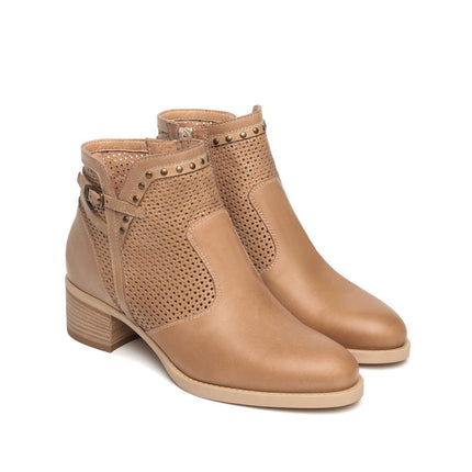NeroGiardini Stivaletti Donna con Tacco in Pelle Cuoio E615070D CUOIO 400 Nero Giardini 