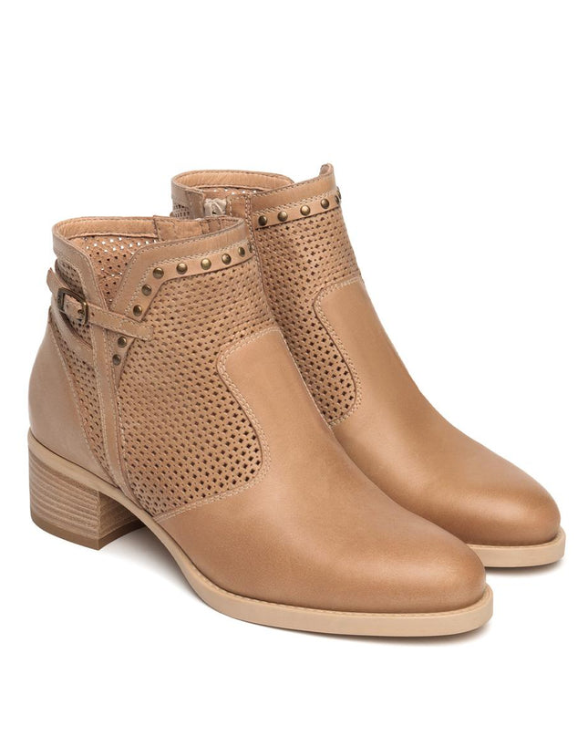 NeroGiardini Stivaletti Donna con Tacco in Pelle Cuoio E615070D CUOIO 400 Nero Giardini 