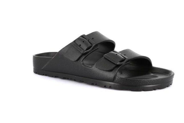 Ciabatta Gomma Doppia Fibbia CI2613 DATO NERO Grunland 
