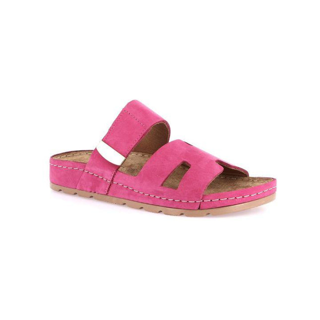 Grunland Sandali con Velcro Plantare Morbido Donna in Nabuk Vino CI1919 PADO VINO Grunland 