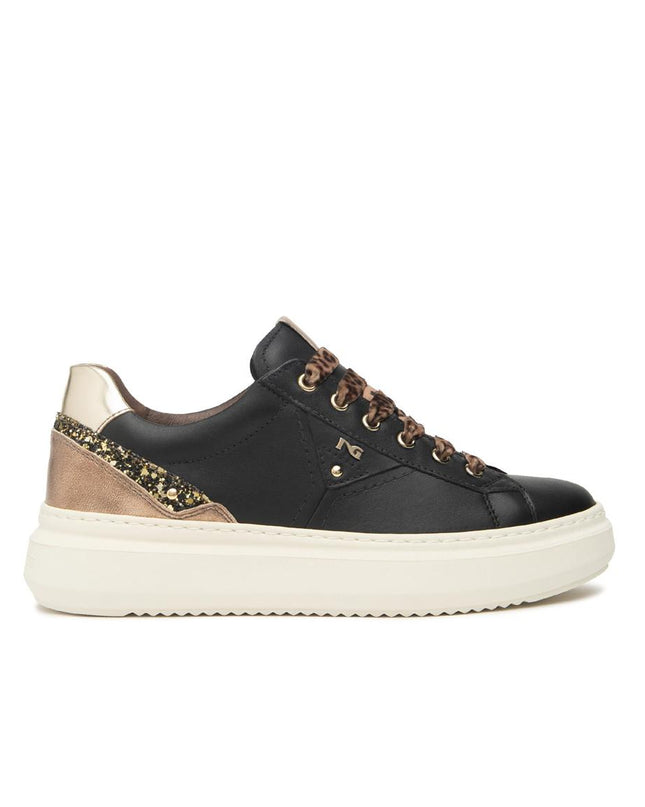 Nero Giardini Sneakers Donna in Pelle Nero I514160D NERO 100 Nero Giardini 