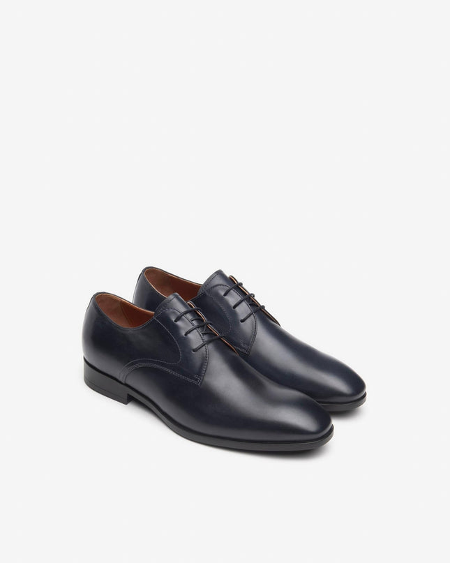 Nero Giardini Francesina Derby Liscio Uomo in Pelle Blu - MARIO SPATARELLA