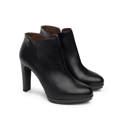 Nero Giardini Stivaletti Donna Tacco Alto e Plateau in Pelle Nero - MARIO SPATARELLA