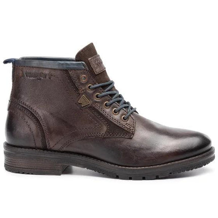 Stivaletti Uomo Pelle Marrone BOOGIE MID MORO Wrangler 