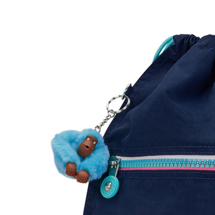 Kipling Sacca in Tessuto Fantasia Blu SUPERTABOO RESORT NAVY Kipling 