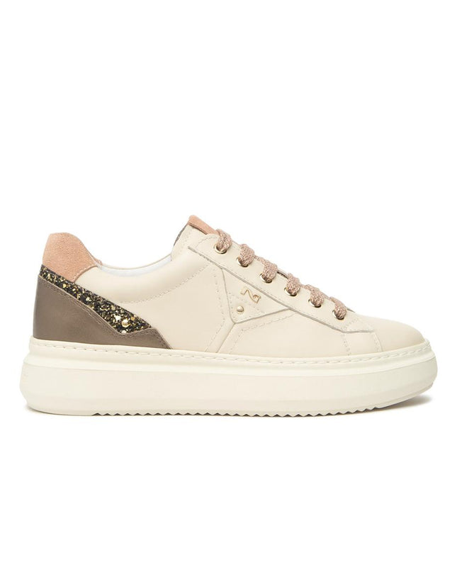 Nero Giardini Sneakers Donna in Pelle Milk I514160D MILK 710 Nero Giardini 