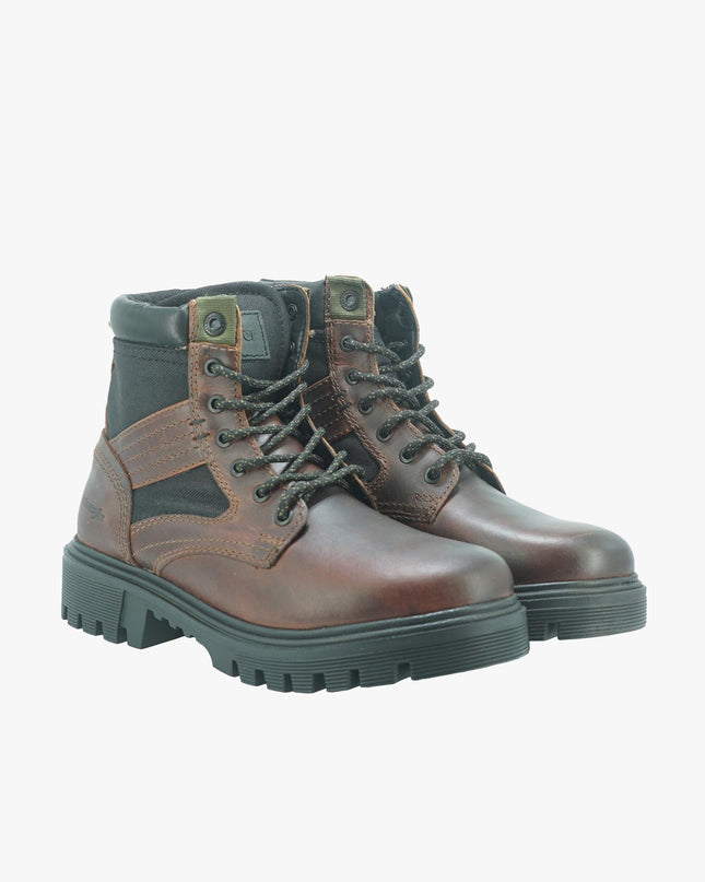 Anfibi in Pelle da Uomo SEATTLE COP RED BROWN Wrangler 